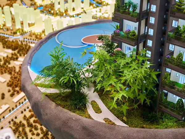 黑龙江建筑沙盘模型作上色技巧，如画龙点睛